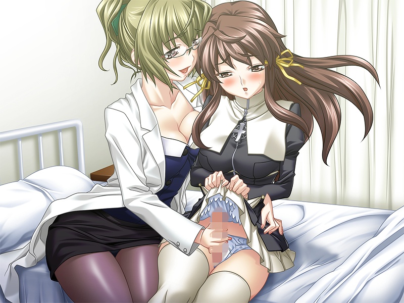 Breasty Futanari Nurse: Kissing Shinonome Kanon’s Open Mouth