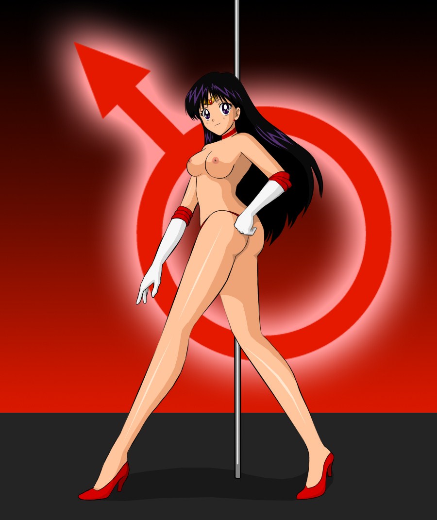 Sailor Mars’ Sensual Stripper Pole Show