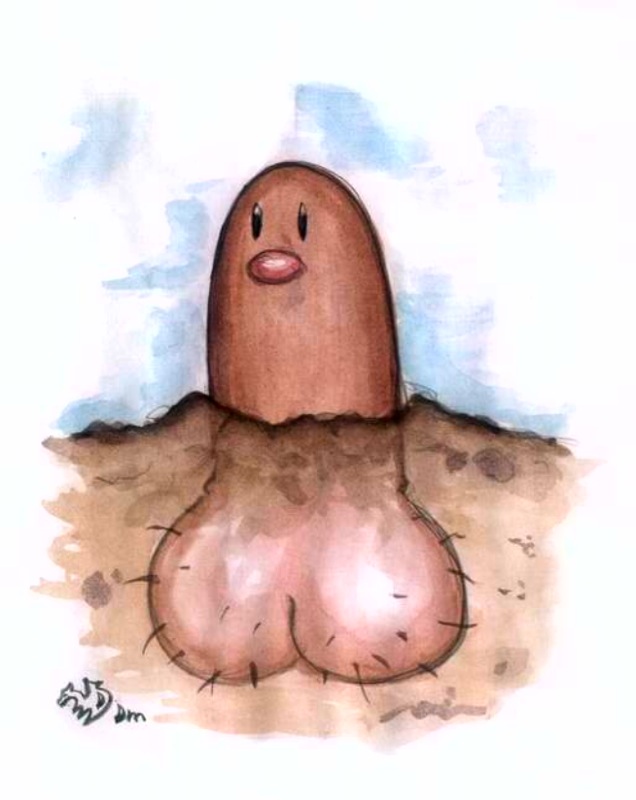 Mob Balls: The Diglett’s Monophallic Penis Head