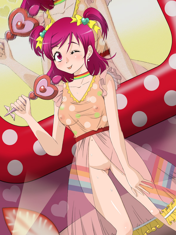 Pretty Cure’s See-Through Clothing: Small Breasts and Magenta Hair Bow Precure Yes!