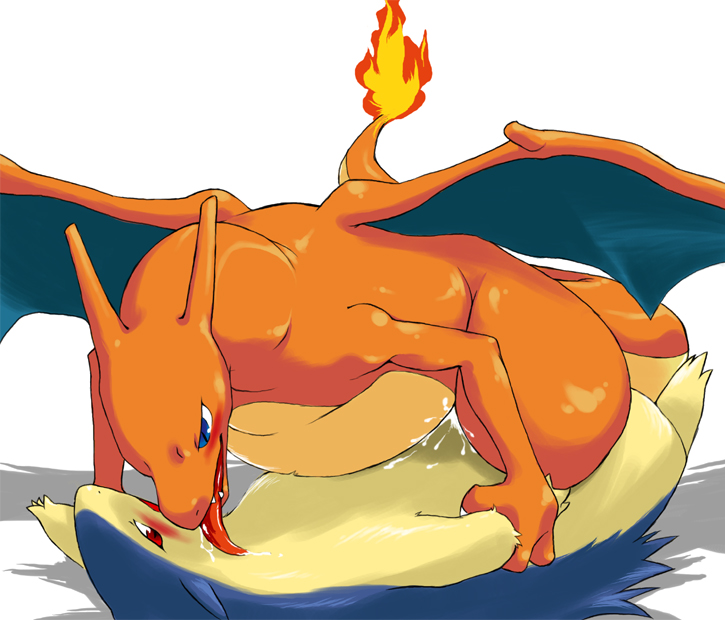 Artist’s Request: Feral Charizard and Typhlosion in Sexy Pokémon Rape Fantasy