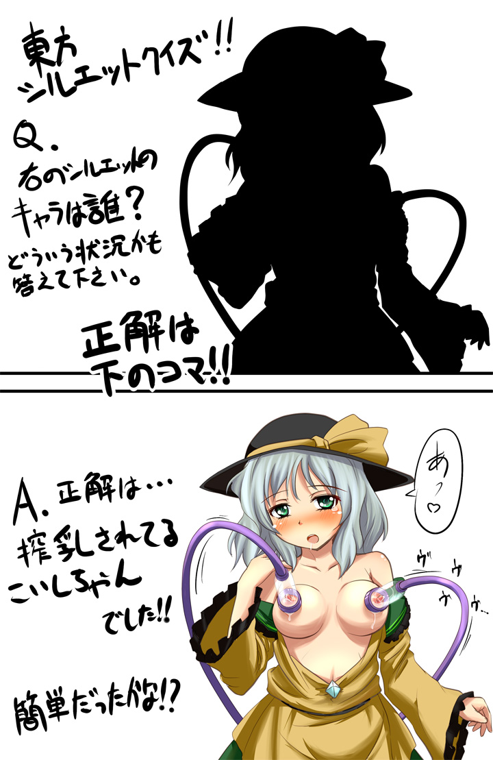 Naked Touhou Breasts Hat Lactation Milking Machine Parody