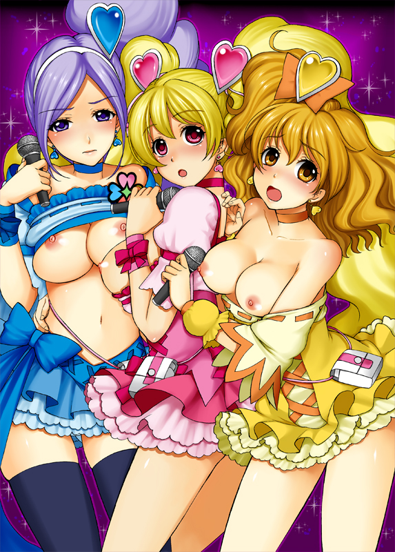 Precure’s Heart Throb – Inori, Miki and Aono’s Magical Thigh-Highs