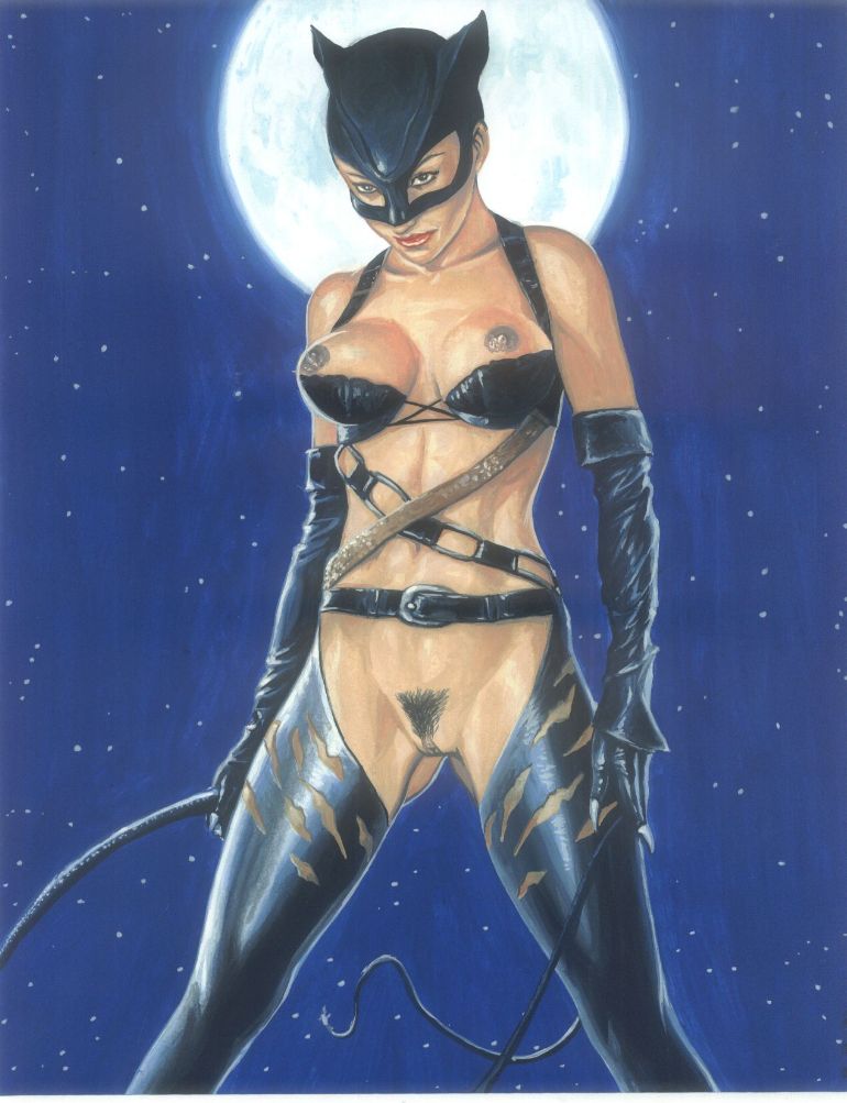 Catwoman’s Patience: Dark-Skin Nipples Solo.