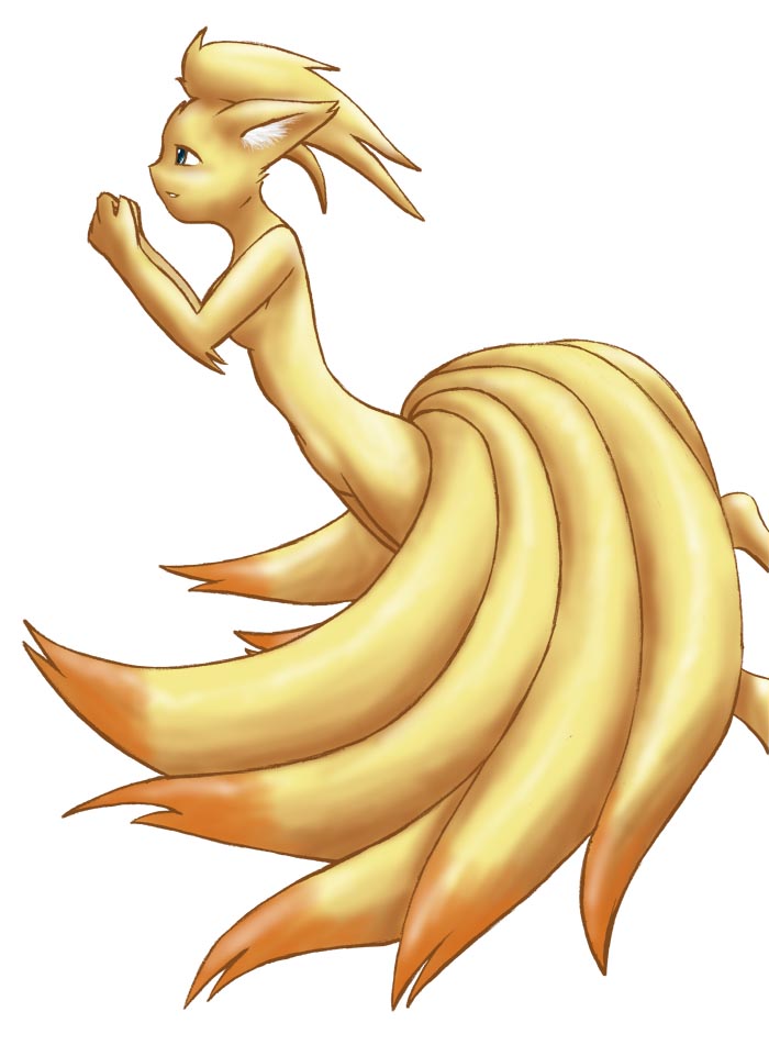 Beautiful Ninetales: Furry Solo Porn