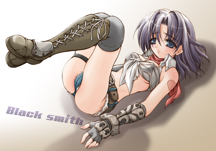 Blacksmithing Black Boots – Ragnarok Online Thigh-Highs