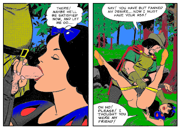 Snow White’s Ass Comic Day: Disney Princess’ Oral Rape in Snowy Outdoors!