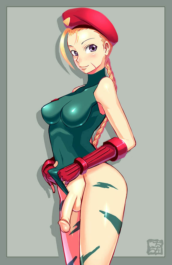 Blonde Futanari’s Request: Big Ball-Scarred Artist with Blue Eyes and a Capcom Favorite.