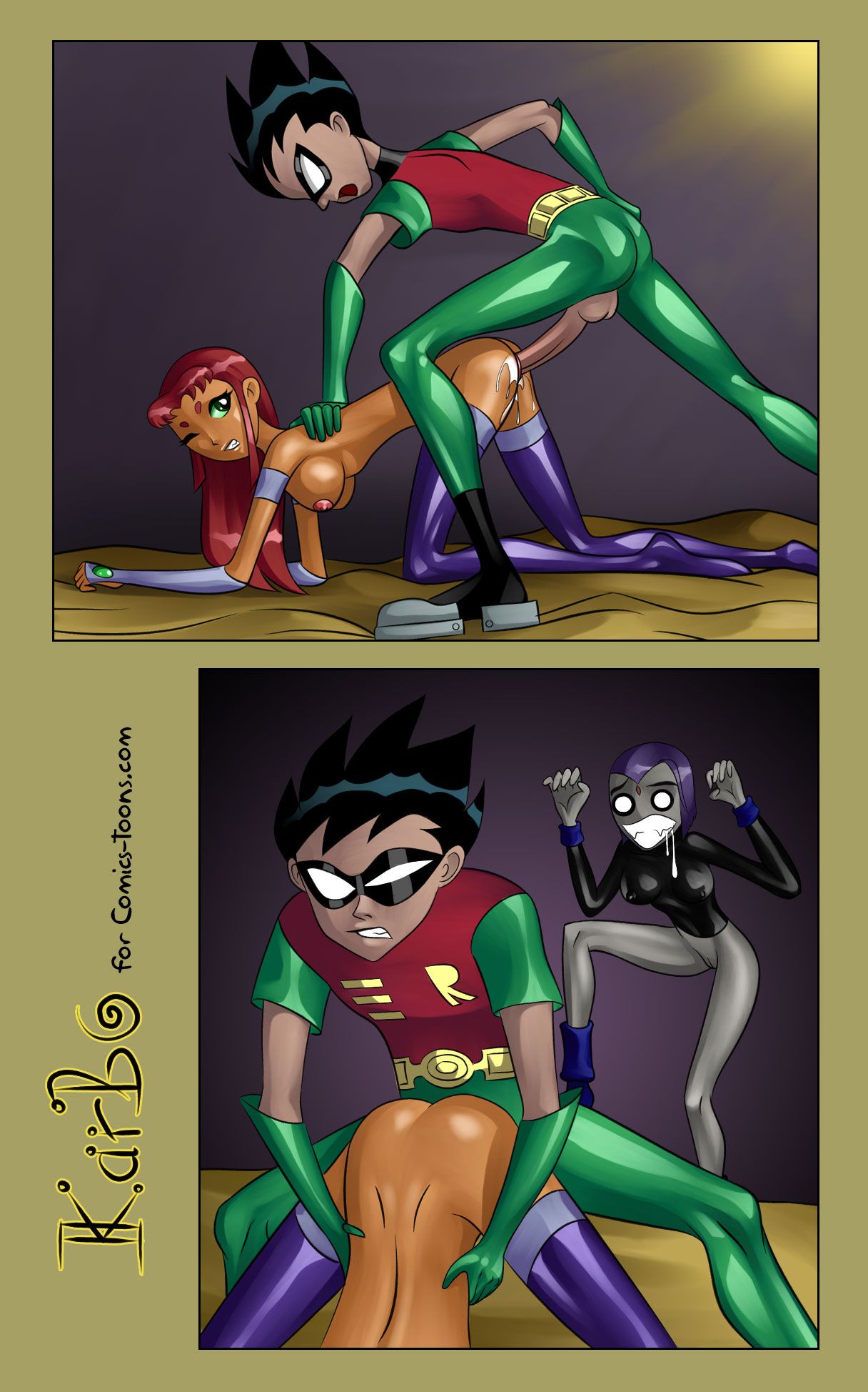 Alien Black Hair Boots Comic – Teen Titans: Raven and Starfire’s Hentai Adventure.