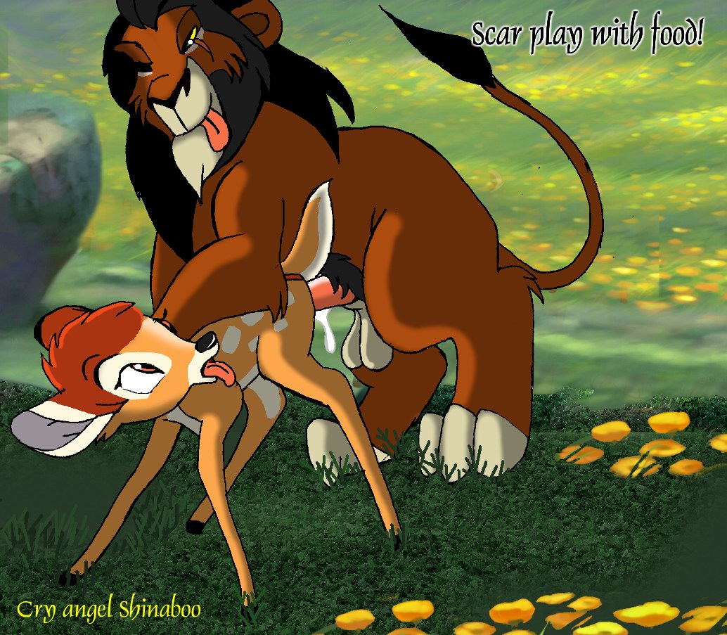 Furry Bambi’s Scarred Crossover with The Lion King’s Male-Only Penetration.