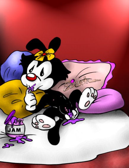 Furry Pillow Play with Animaniacs Anthro Black Female