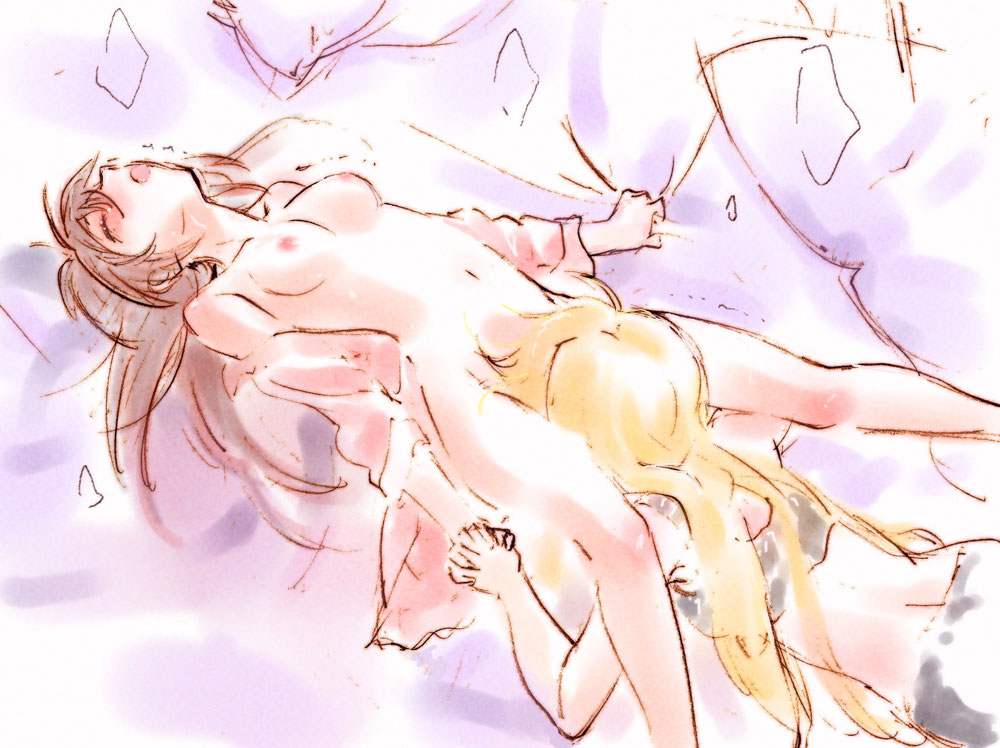 Trembling Long Hair: Nanoha’s Arched Back Bed Sheet Orgy.