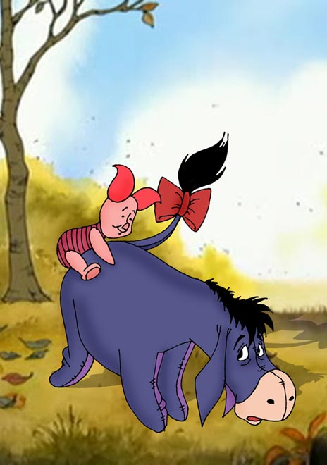 Anthro Equine Males: Eeyore’s Anal Adventure – The Piglet’s First Time!