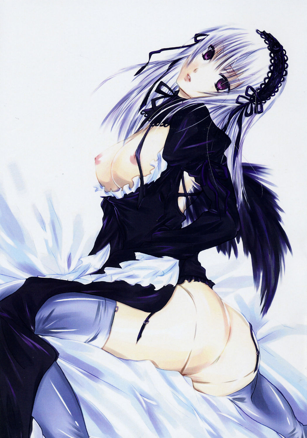 Breasted Goddess in Lolita Fashion – Suigintou’s High-Resolution Hentai Adventure.