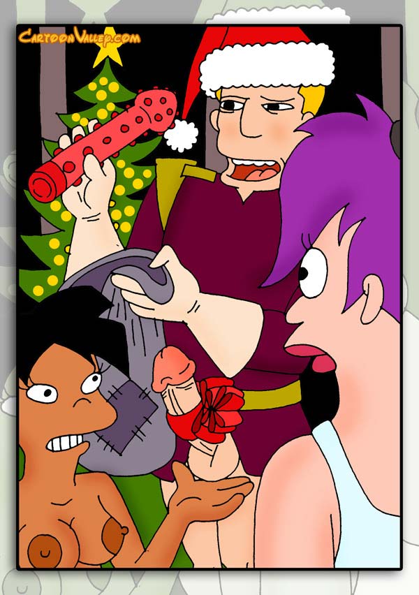 Turanga Leela’s Yaoi Christmas with Amy Wong and Zapp Brannigan