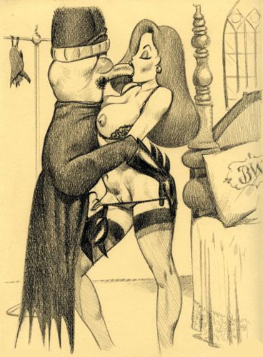 Batman’s Cheating Wife Gets Fucked in the Bedroom while Wearing Black Lingerie and Heels!