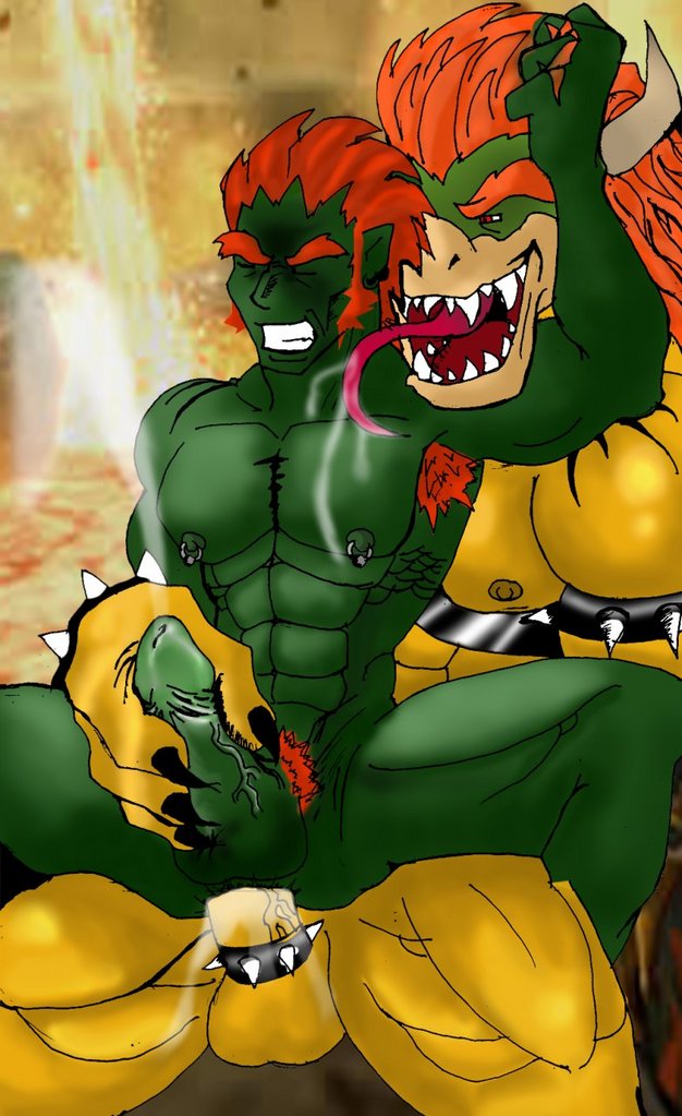 Green Ganondorf’s Horny Adventure – Anal Penetration with Mario and Luigi!