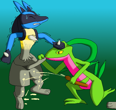 Petrified Lucario Licks Up Multiple Male Masturbations.