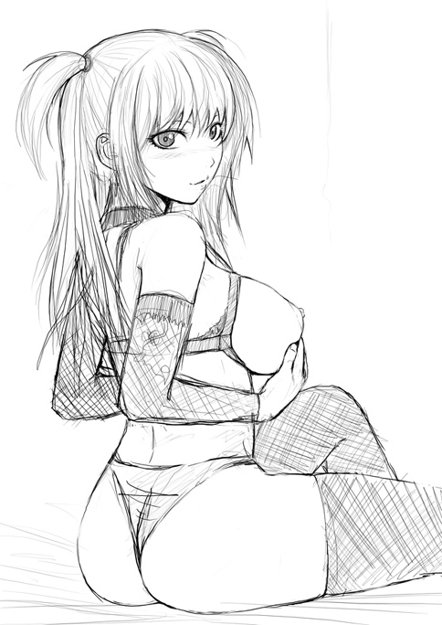 Misa’s Monochrome Lingerie Bondage