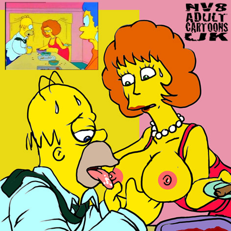 Tongue-Licking Cheating Boyfriend – The Simpsons Hentai Porn