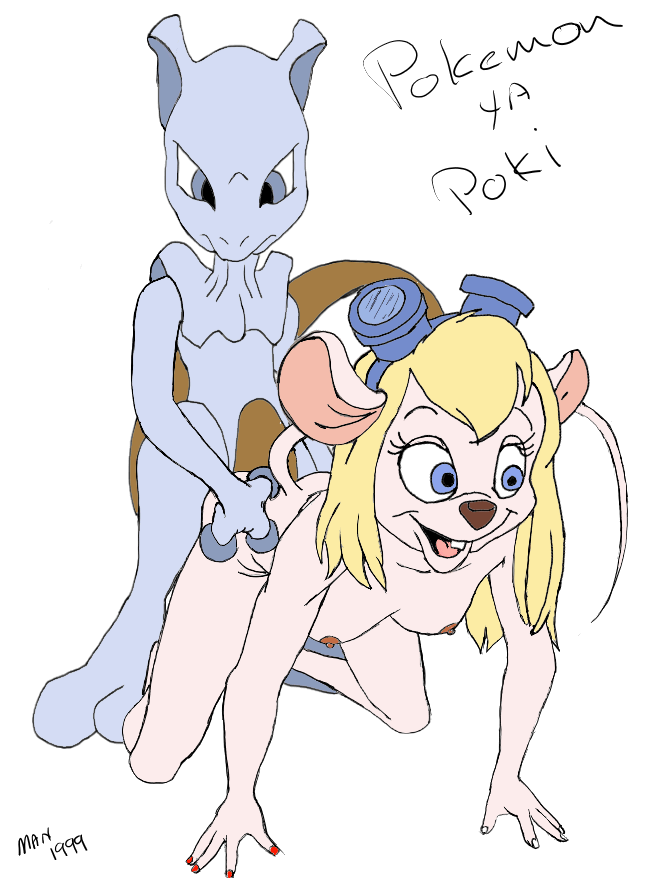 The Chip-Pork Man: A 90s Crossover Hentai with Gadget and Mewtwo