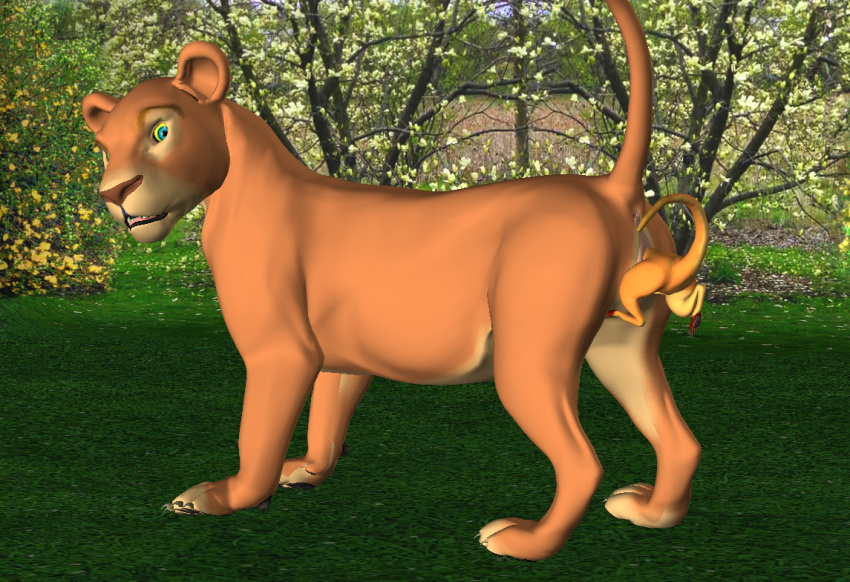 Feral Feline Furry Pussy: The Lion King’s Nala and Timon’s Tag-Me Anus Adventure