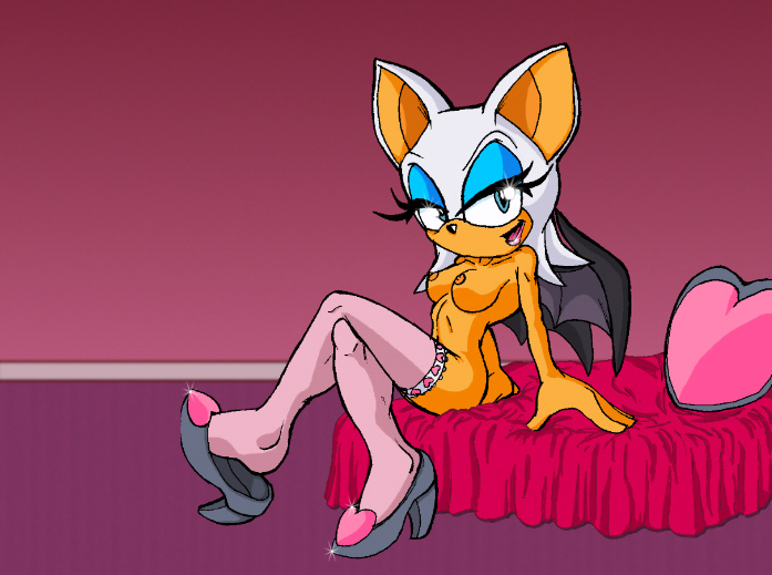 Furry Rouge’s Sega Sonic Obsession – Straight Hair Tagme Anthropomorphic Sexual Adventure!