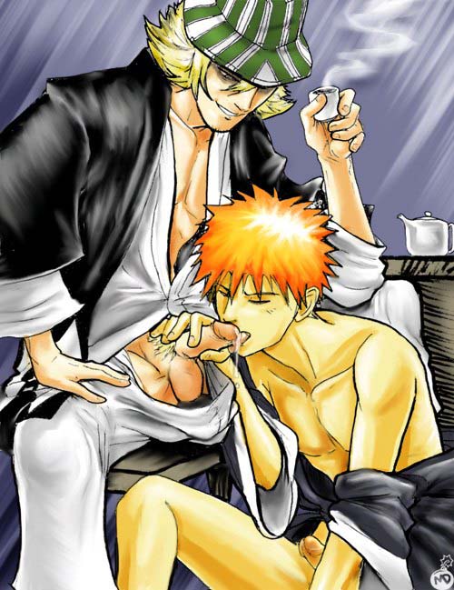 Yaoi Tea Time with Spiky and Muscular Kurosaki.