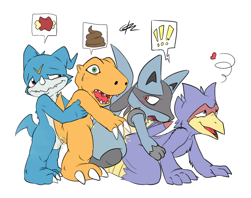 Agumon’s Bestiality Buggery: Falco’s Interspecies Love Train with Lucario, Pheasant and Veemon!