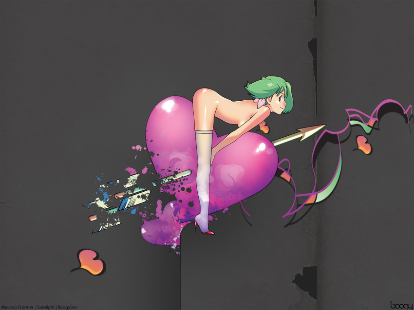 Macross Frontier Nude Ranka Lee Wallpaper – High Res Thigh-High Stockings Macross Hentai Porn Image