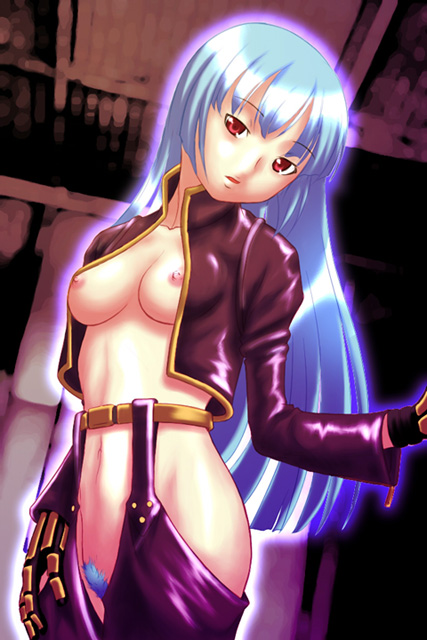 Blue-haired Beauty Bares Her Breasts – Itou NoBUHIRO: King Of Fighters!