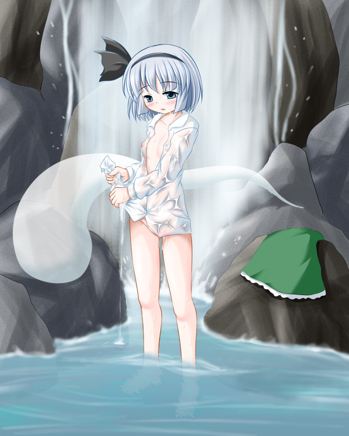 Ghostly Nipple Tease: Rikku’s Short Hair Solo Touhou Wet