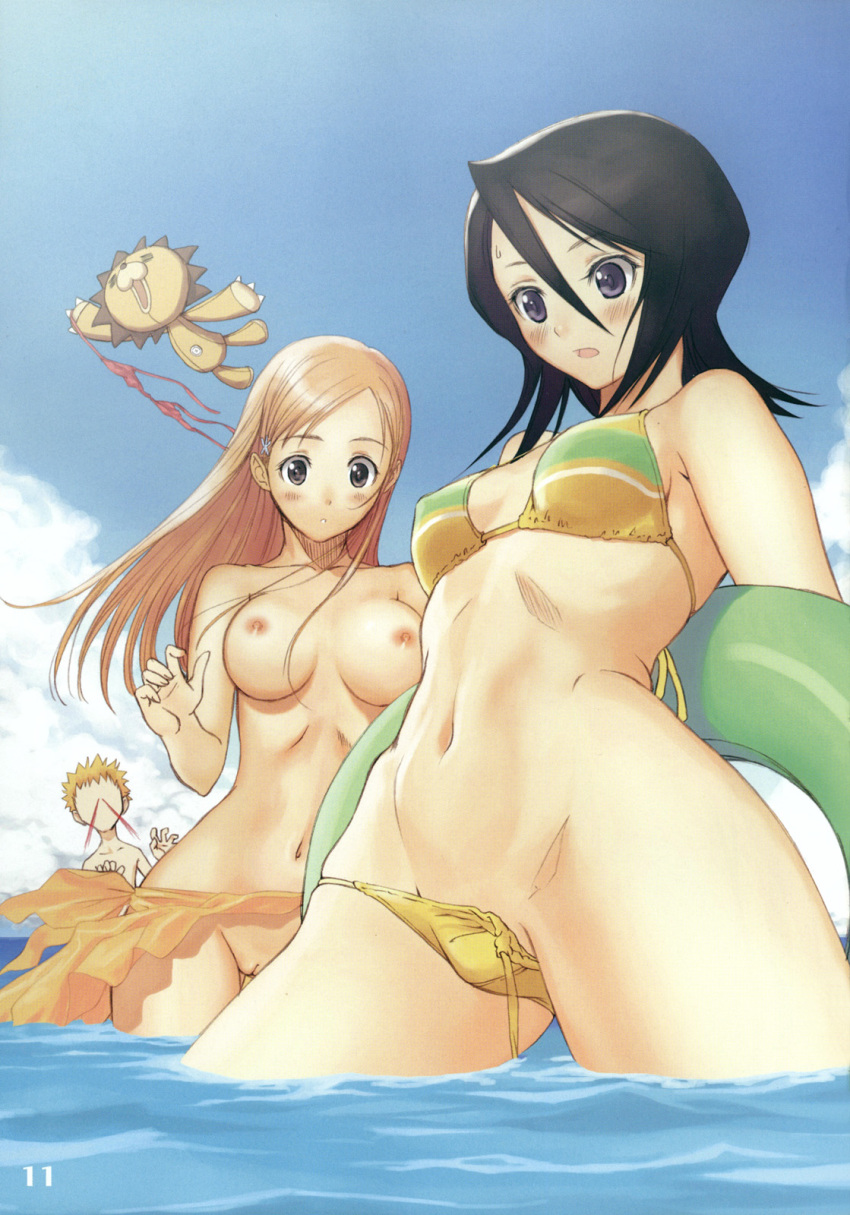 Bleach-colored Hair in the Sand: Innocent Beach Day Turns into a Naughty Affair for Three