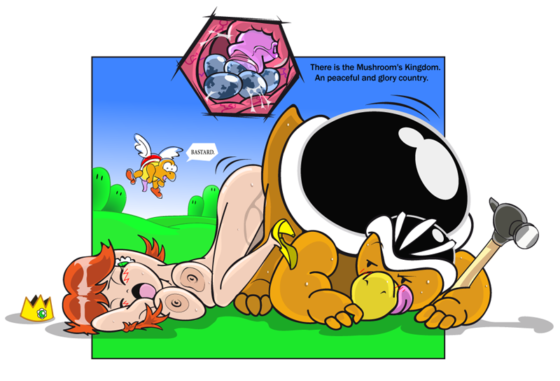 Animal Anthro Ass: Egg Implantation with Mario and Princess Daisy!