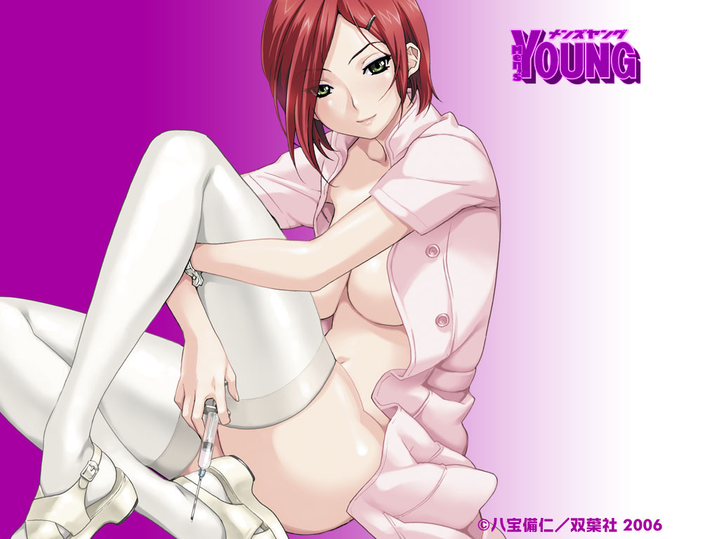 Nurse’s Naughty Secret: Thigh-Highs and Blushing Breasts