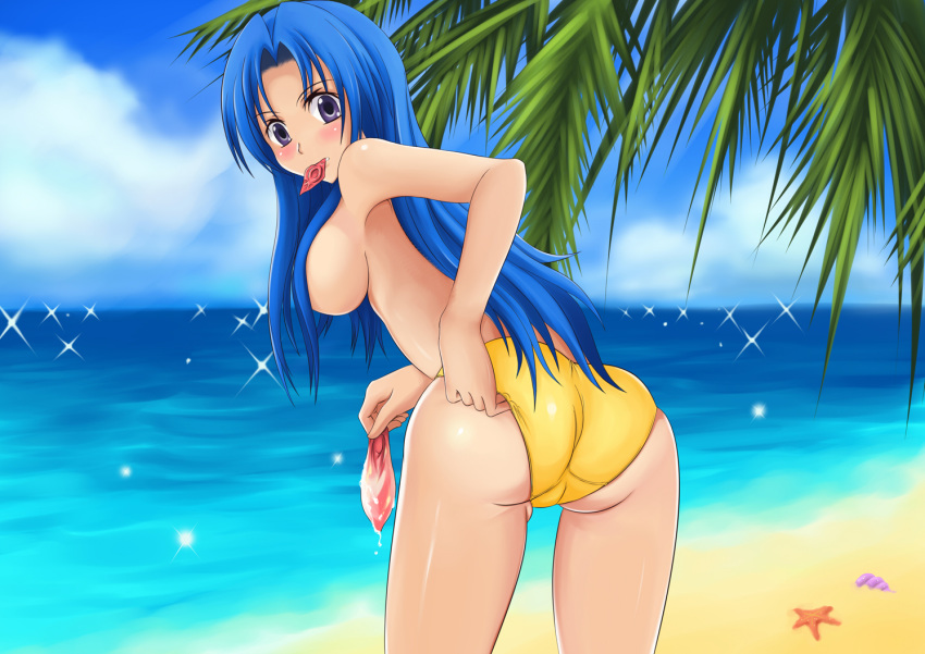 Ocean’s Blue Hair Bikini Bliss!