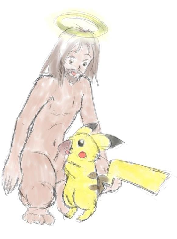 Jesus Christ’s Multiple Oral Pikachus in Public Domain Yaoi Hentai