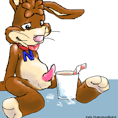 Anthropomorphic Nesquik Bunny – Only For Male Furries!