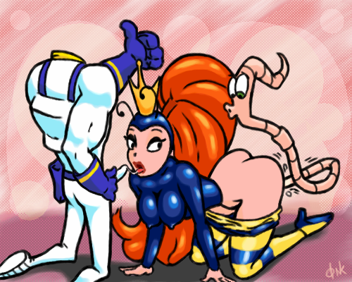 Earthworm Jim: Redhead Princess Loves Long-haired Outlaw with Small Penis Worship