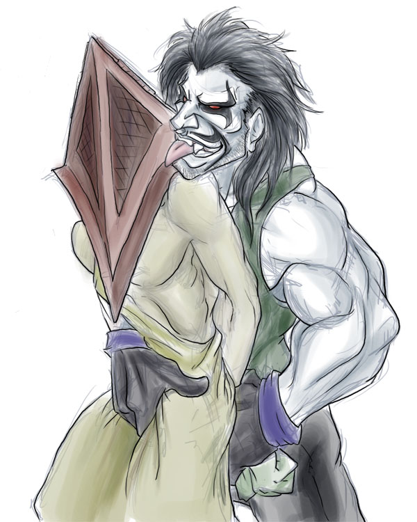 Coelasquid Crossover: DC Comics’ Gay Lobo (DC) and Pyramid Head from Silent Hill in a Weird Yaoi Porn!