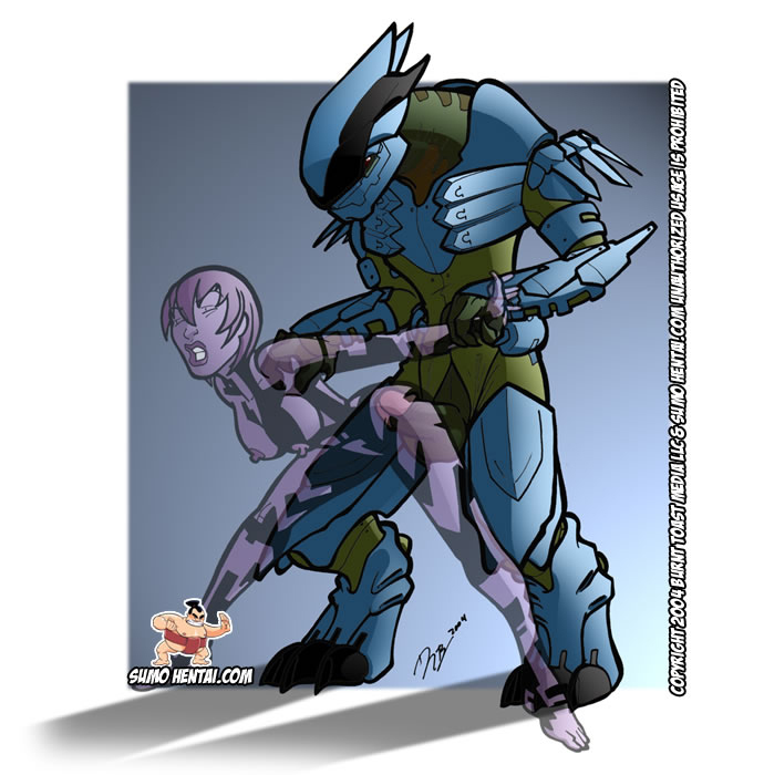 Alien Invasion – The Artificial Intelligence Cortana’s Interspecies Sex with the Male Sangheili Prison Guard in Halo 2D