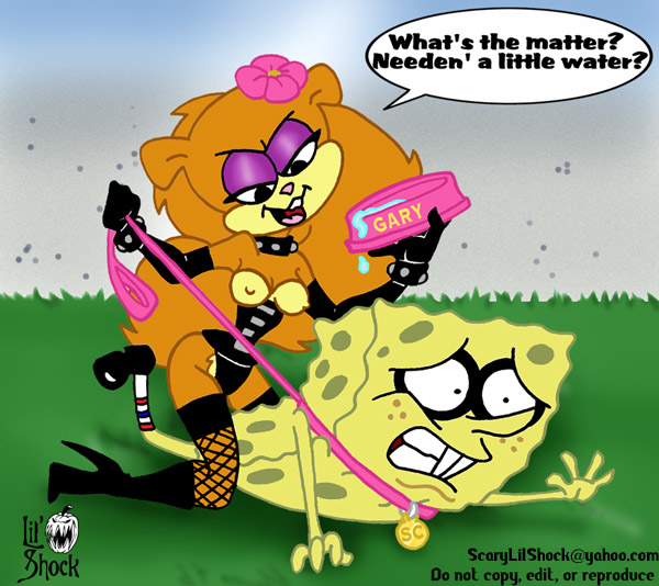 Master Spongebob’s Furry Fetish – Sandy Cheeks’ Buckteeth Bondage