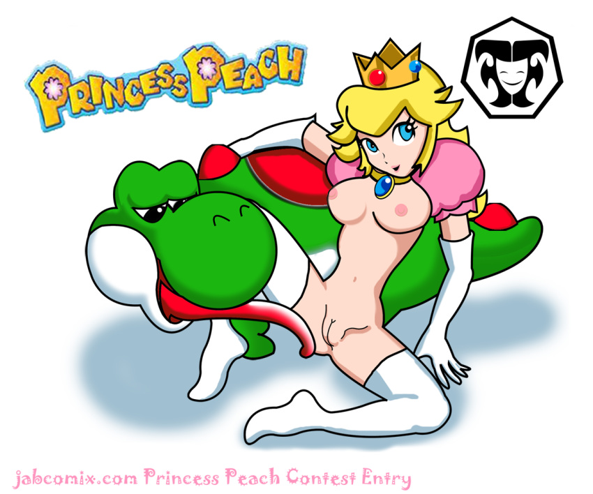 Mario’s Princess Peach: Royal Nipple Play with Yoshi’s Tongue