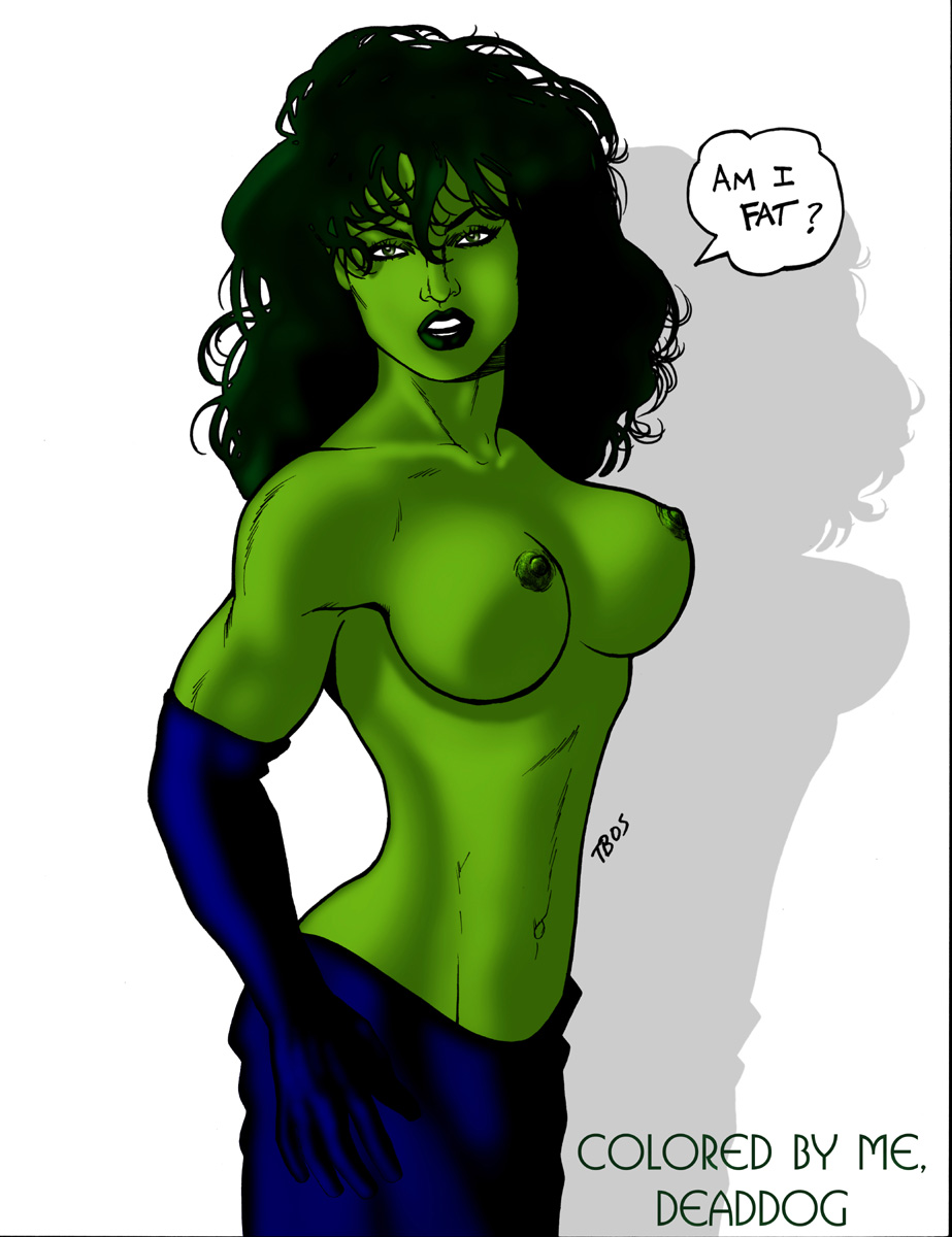 She-Hulk’s Green Navel: Avenging Big Breasts!