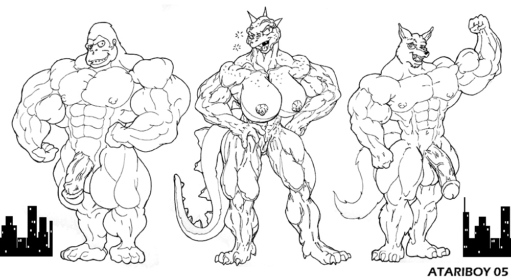 Anthro Anthro Muscle Fetish: Ralph’s Rampage!