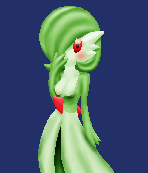 Gardevoir’s Naughty Housyasei Fantasy on Blue Background!