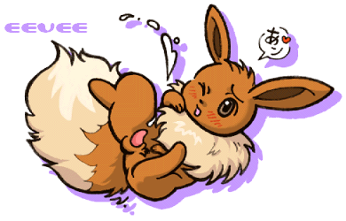 Brown-Eyed Eevee’s Open Mouth Cum Shot.