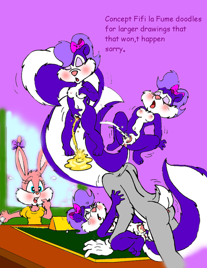 Bugs Bunny’s Loony Tunes Adventure with Fifi La Fume and Furry Skunk.