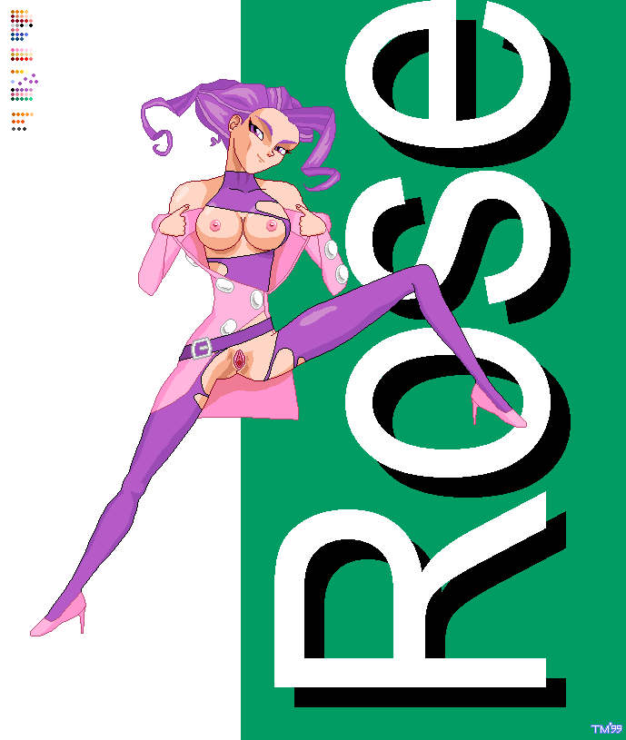 Purple Rose’s Nude Pose, 1990s Street Fighter Hentai.