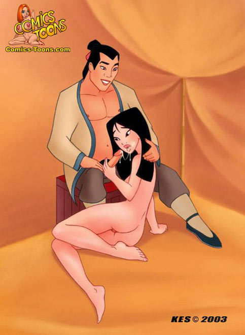 Mulan’s Straight Penis Adventure with Li Shang in Comics-Toons.com